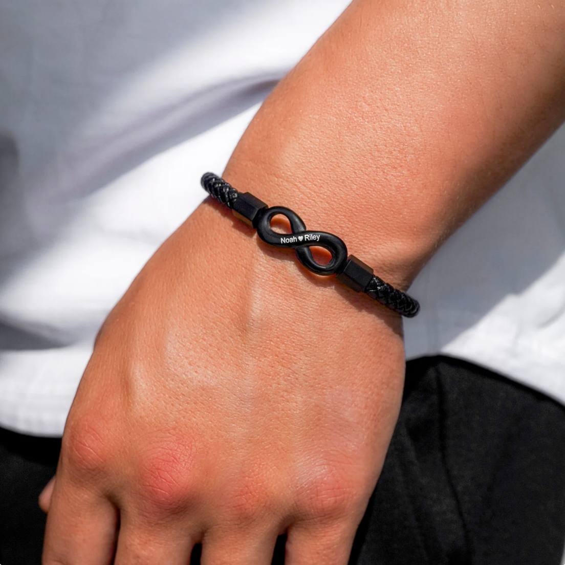 “Para mi hombre” Pulsera grabada