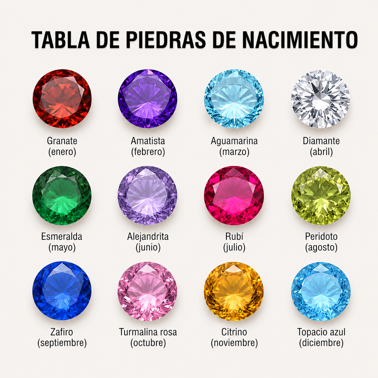 Pulsera de Piedras de Nacimiento Enlazadas