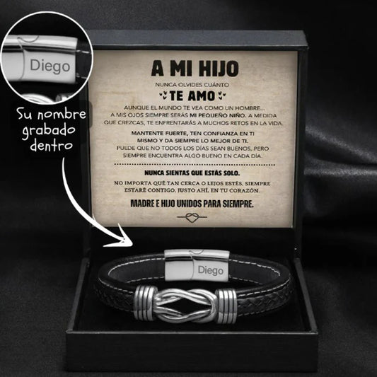 "Para Mi Hijo" Pulsera Grabada