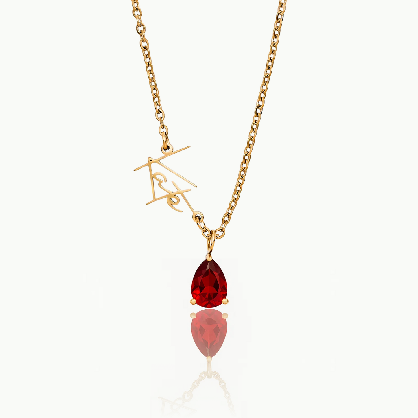 Collar personalizado con nombre y piedra