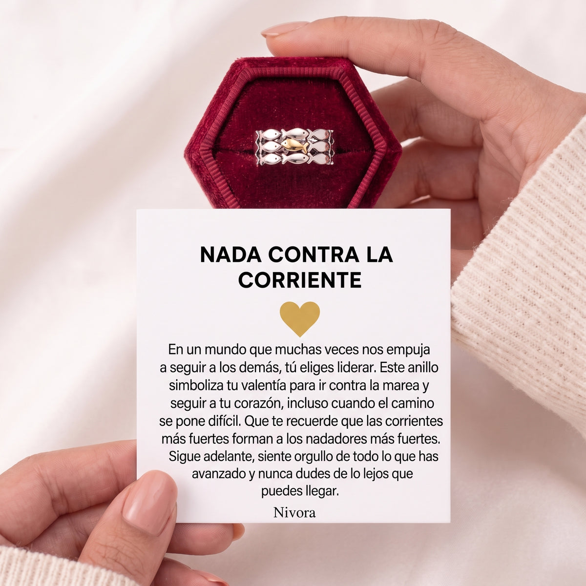 Anillo de Peces «Sigue Adelante»