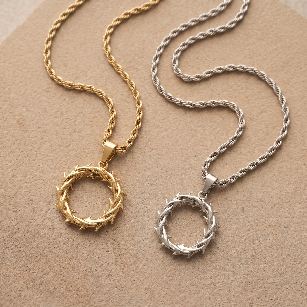 Collar Corona de Espinas de la Fe
