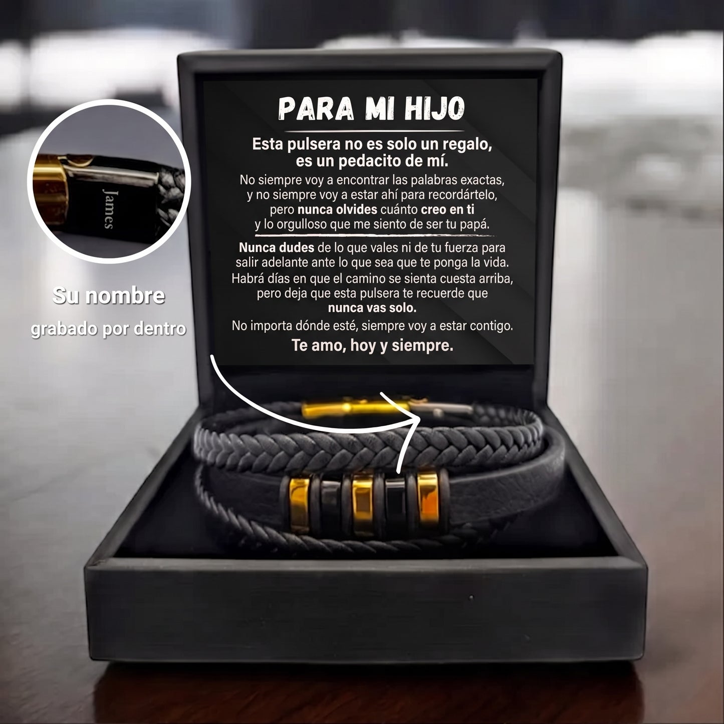 Para Mi Hijo – Pulsera Nunca Solo