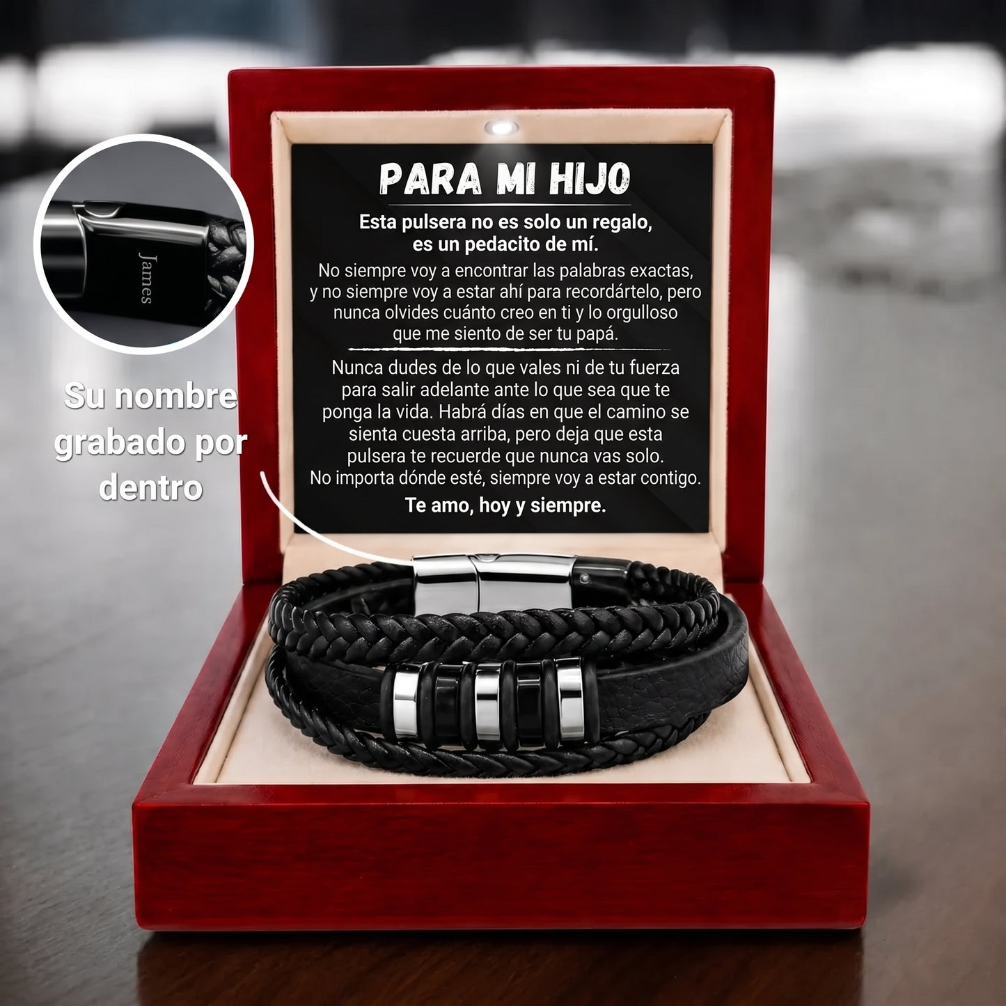 Para Mi Hijo – Pulsera Nunca Solo