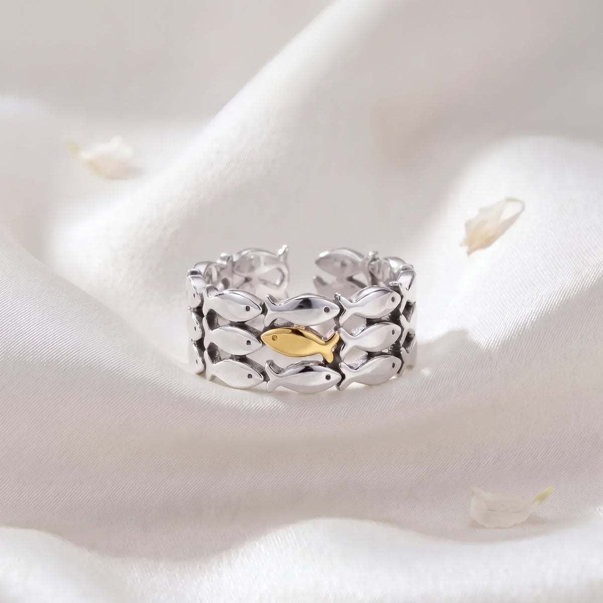 Anillo de Peces «Sigue Adelante»