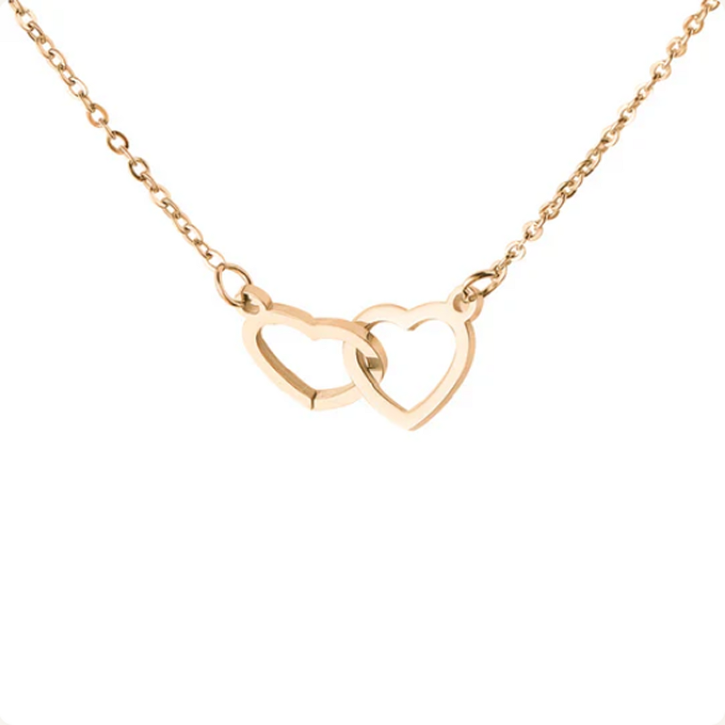 Collar de Corazón Grabado en Oso con Rosa Eterna