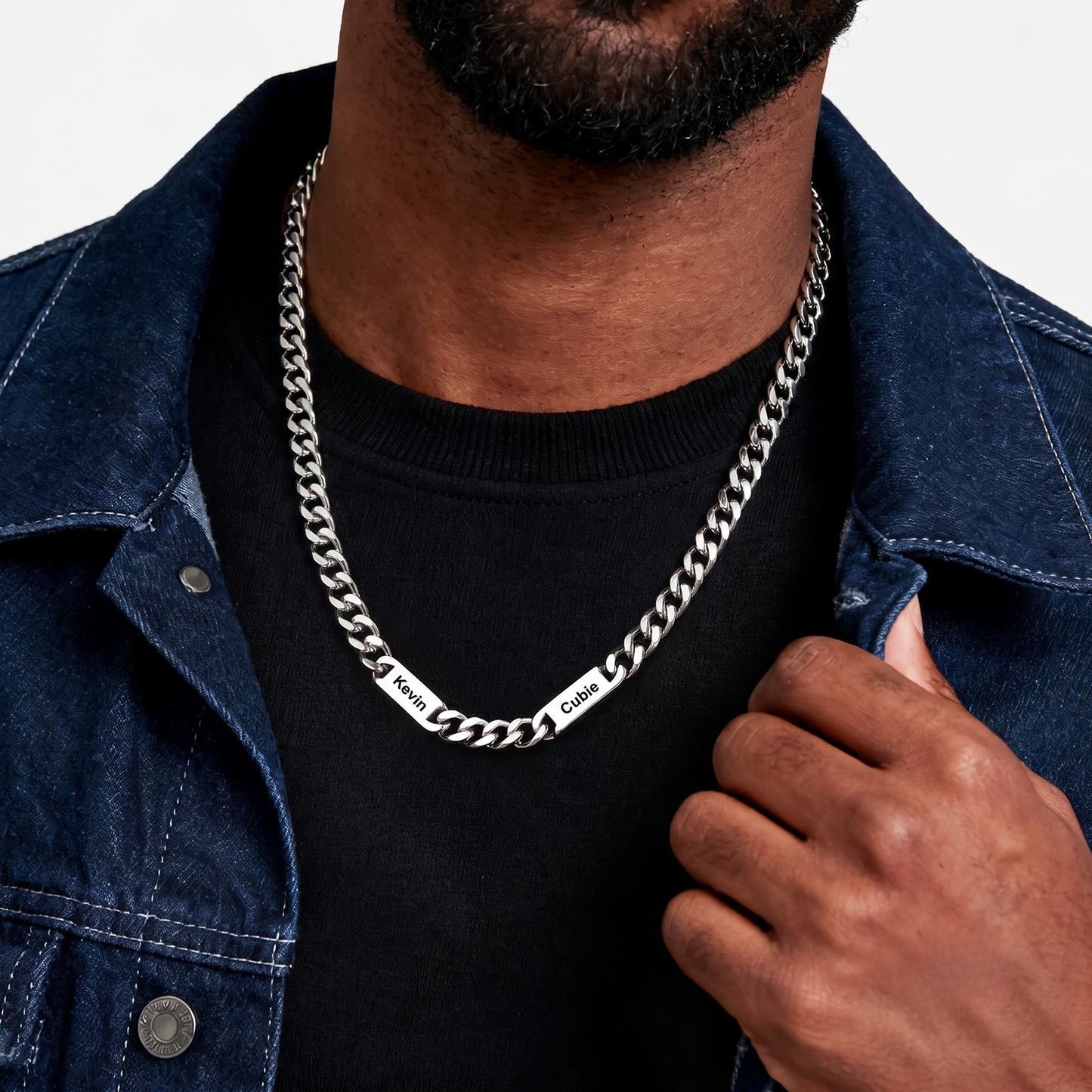 Collar Cubano Personalizado Multinombre