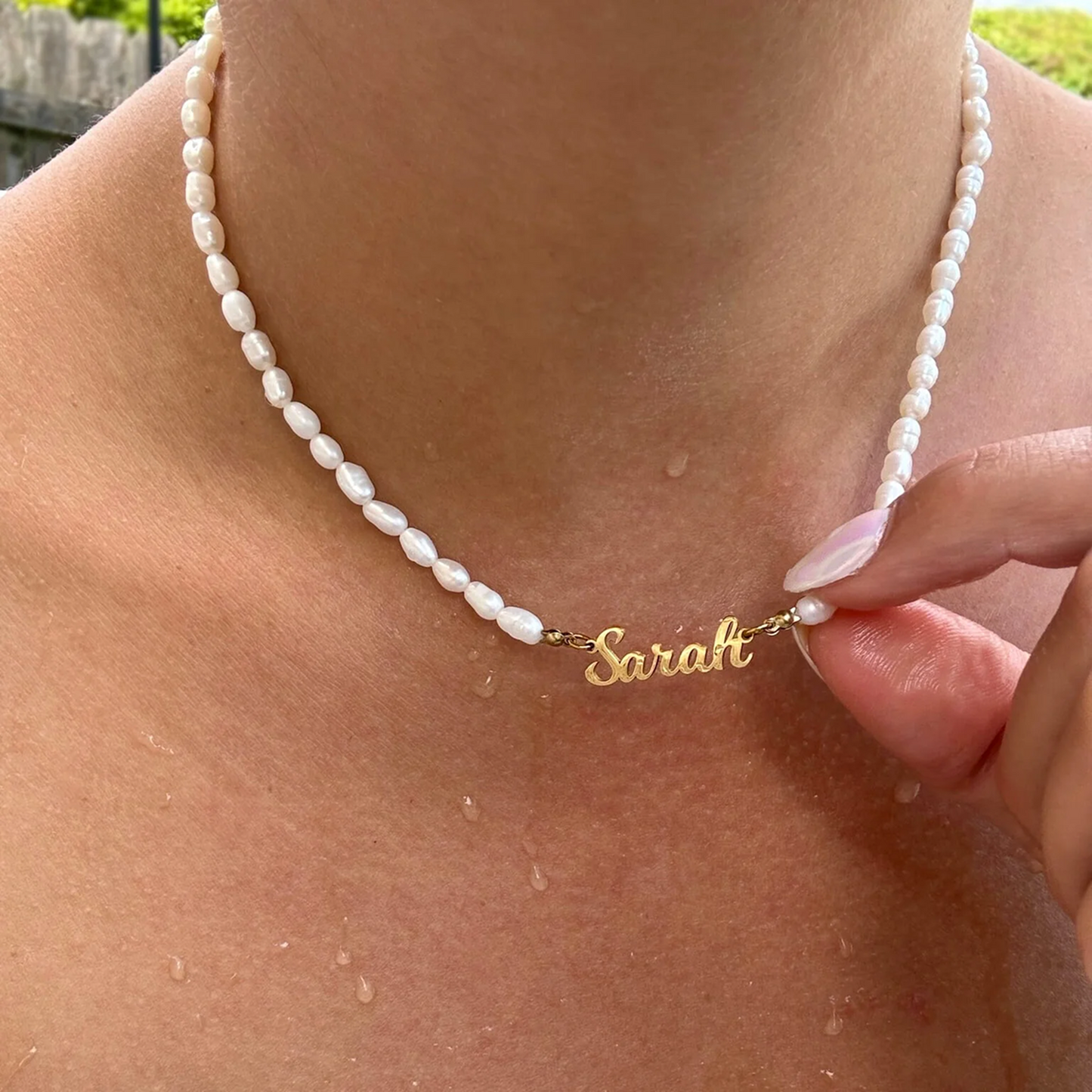 Collar de Perlas Personalizado con Nombre