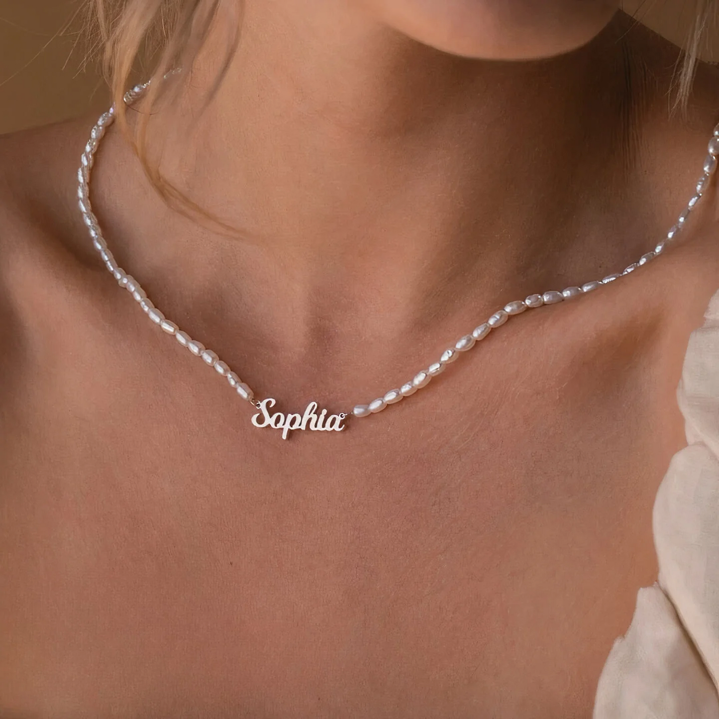 Collar de Perlas Personalizado con Nombre